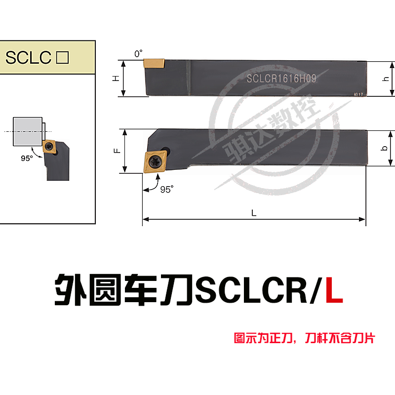 数控车床刀杆外圆车刀95度SCLCR2020K09/2525M12机夹端面车刀刀具-封面