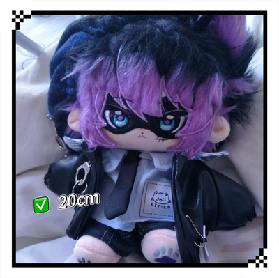 蛋仔派对属性20cm蛋小黑棉花娃娃新款可爱超萌高颜值玩偶公仔礼物