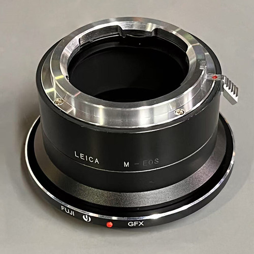 杰颖 适用徕卡VISOFLEX M口镜头转富士GFX卡口相机接环