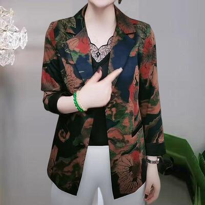 2026春秋薄款洋气妈妈小西装