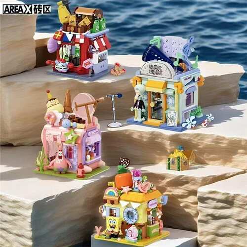 砖区Area-X海绵宝宝拼装玩具
