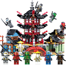 巨龙益智积木玩具 幻影忍者积木人仔战车空术神庙神龙兼容樂高拼装
