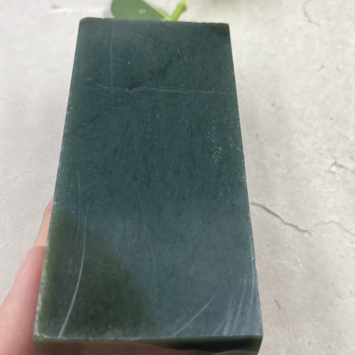 新疆和田玉且末蓝牌子边角料长方块挂件下脚料DIY珠子包邮219克t