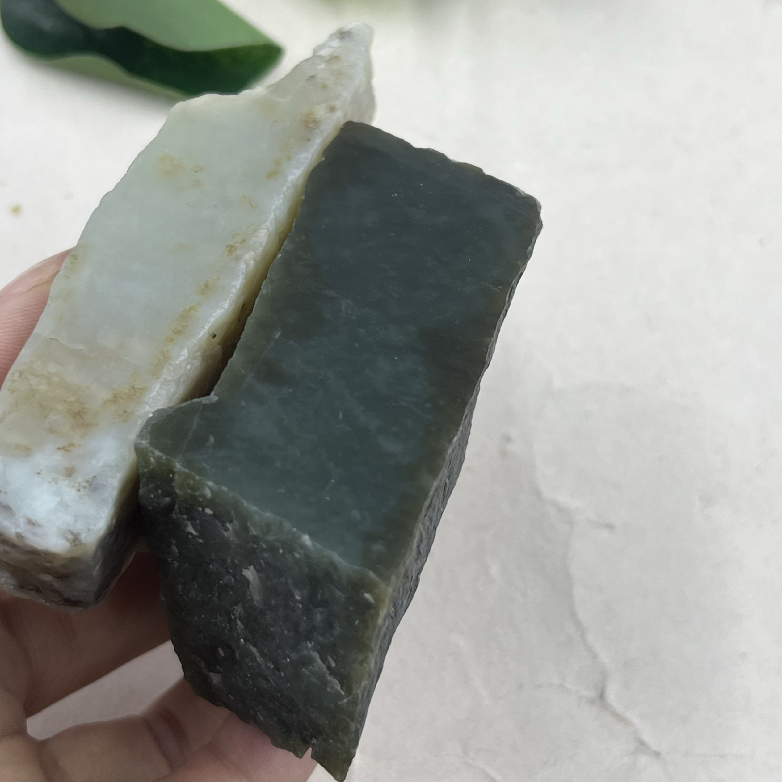 2件价新疆和田玉且末把件边角料玉石料下脚料DIY珠子毛料包邮ta