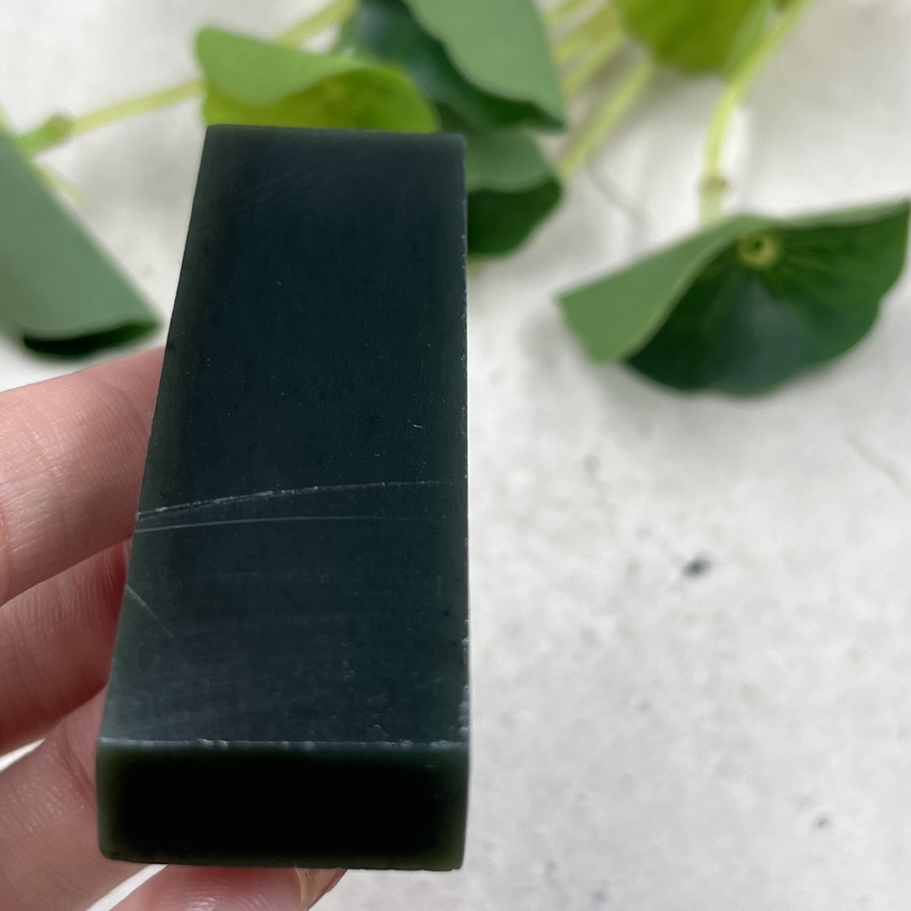 新疆和田玉糖青玉且末长方牌子边角料玉石料DIY吊坠挂件包邮52克t