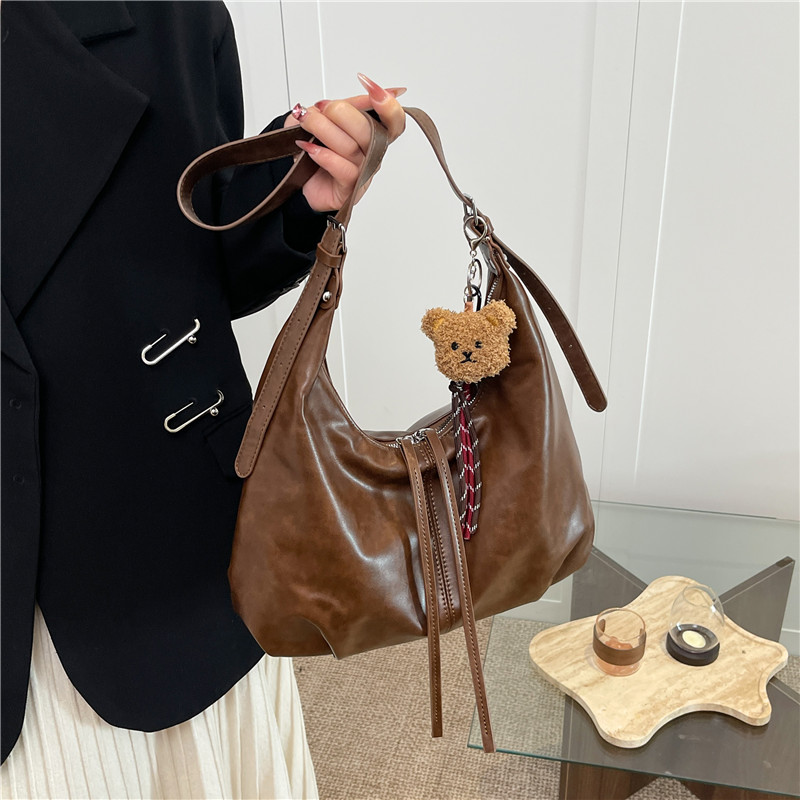 复古托特包大容量通勤单肩包