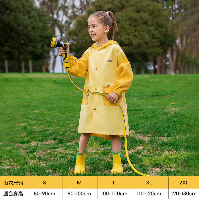 儿童雨衣男女宝宝防水雨衣小学生幼儿园中小童连体防爆雨上学专用