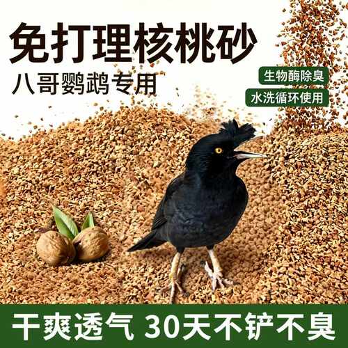 八哥专用核桃砂垫料夏季降温