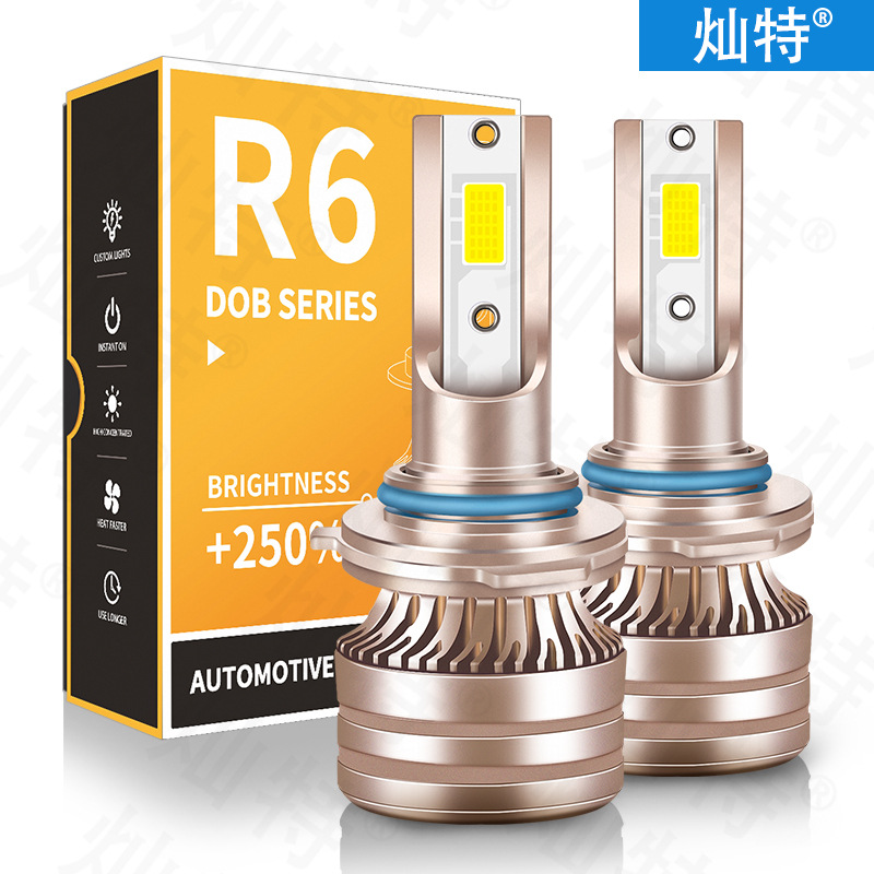 跨境专供 汽车led大灯 LED汽车灯泡前照灯远光灯近光灯H4  H7