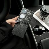 皮壳壳 pocketS折叠宝盒p50超薄硬壳纯色高级感ins女 适用于华为pocket2手机壳全包防摔p50pocket保护套新款