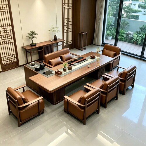 家用客厅泡茶台茶室实木茶桌