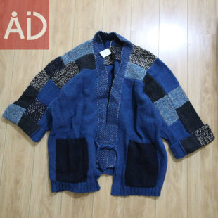 [福建现货] KAPITAL 平田和宏 中长款复古针织毛衣夹克道袍