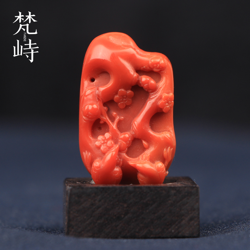 包邮柿子红吊坠梵峙喜上眉梢