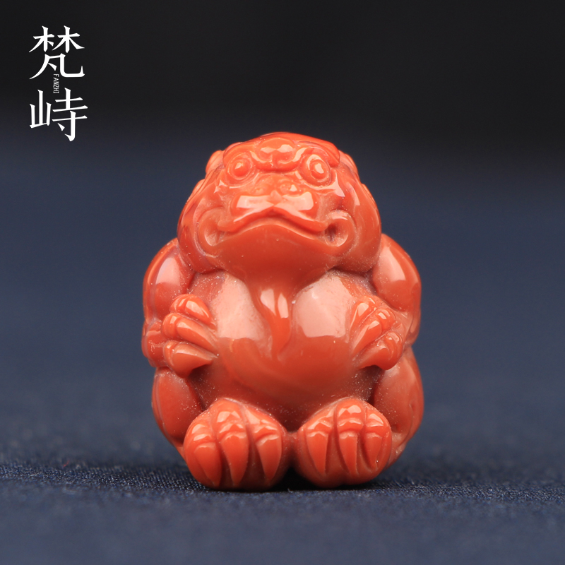貔貅南红玛瑙萌萌兽梵峙吊坠