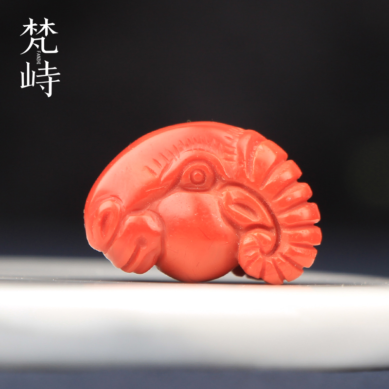 梵峙南红玛瑙挂件羊头吊坠