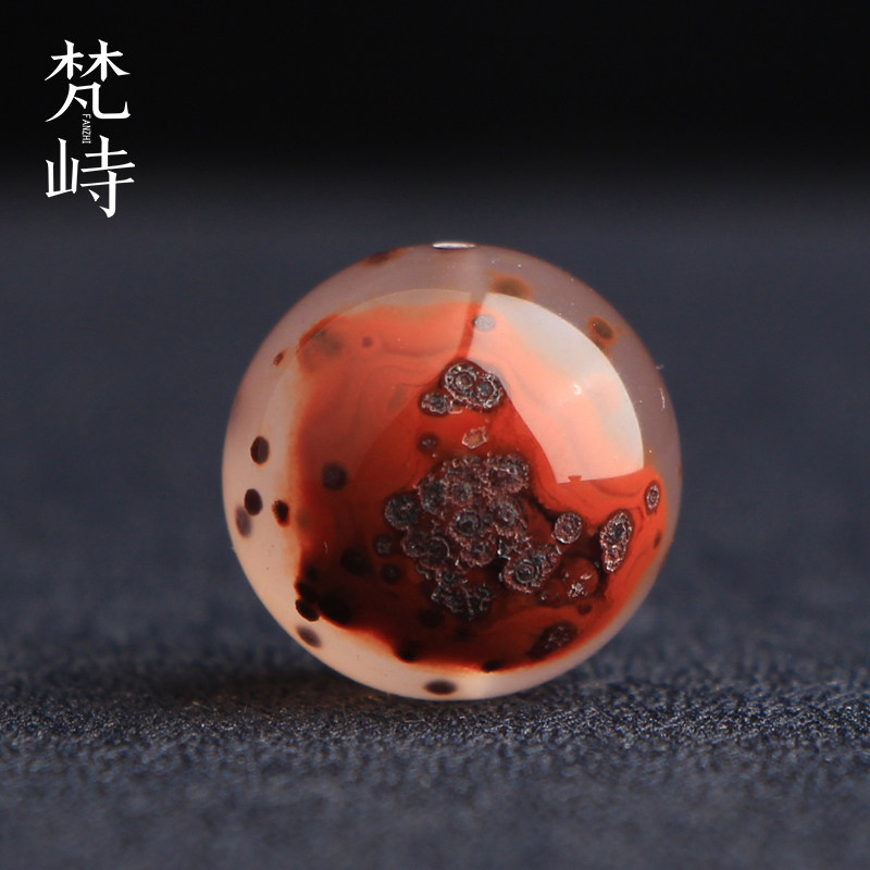 梵峙15.3南红玛瑙铁皮包浆满天星