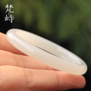 和田玉新中式手镯冰藕粉美人镯