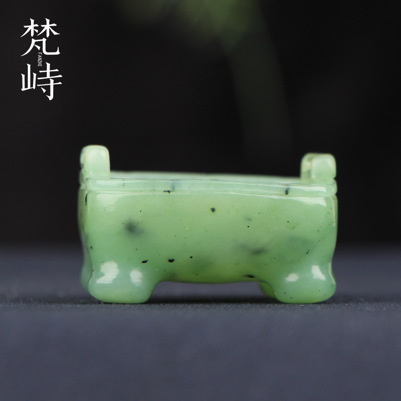 梵峙和田玉香炉碧玉鼎