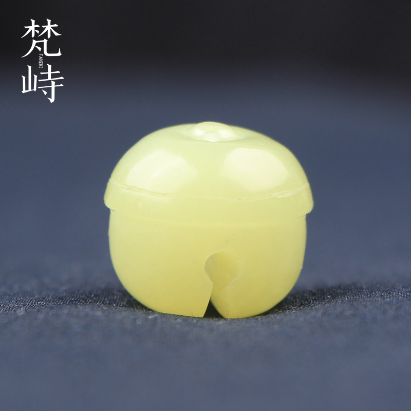 梵峙小精品和田玉黄口料黄玉铃铛吊坠挂件文玩配饰