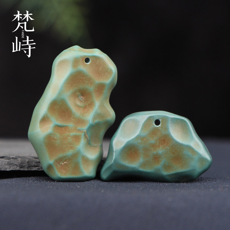 梵峙阿拉善玛瑙蓝色蓝色一对挂件戈壁料地标原石吊坠