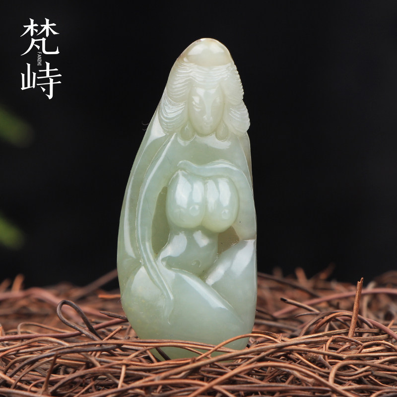 挂件吊坠秋梨皮新疆和田玉籽料