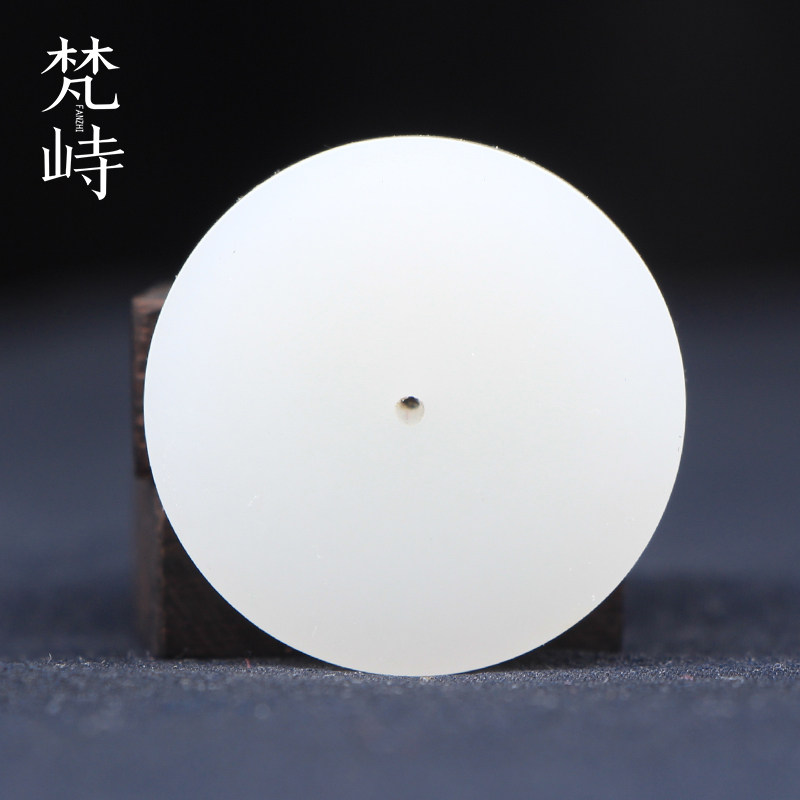 梵峙精品和田玉羊脂白玉平安扣吊坠青海料怀古挂件