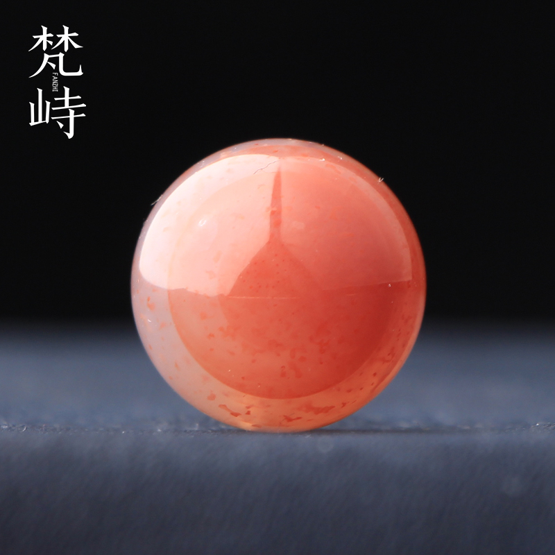 梵峙21.7南红玛瑙天眼圆珠散珠