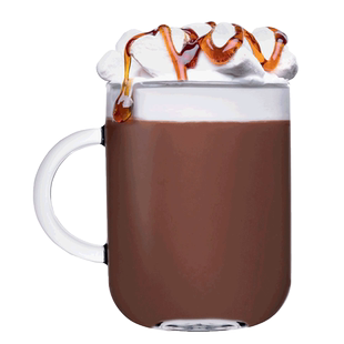 进口玻璃杯帕莎帕琦牛奶杯咖啡杯有把圆润有盖杯子水把杯子