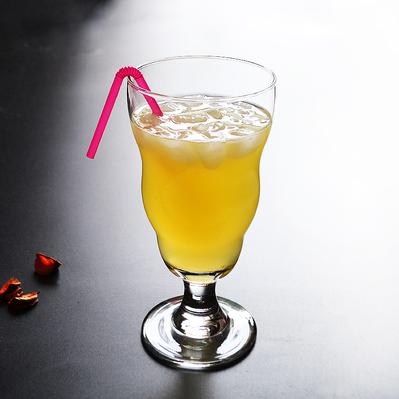 利比玻璃杯商用高脚饮料杯子特饮酒杯柯林杯冷饮杯果汁杯 458ml
