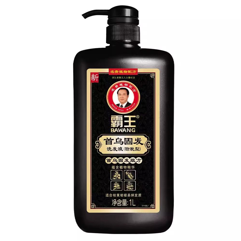 霸王姜汁首乌去屑洗发液1000ml