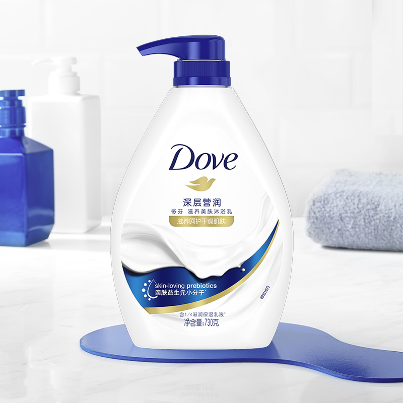 多芬沐浴露深层莹润樱花甜香730g/1kg清爽沐浴滋润保湿清洁-H