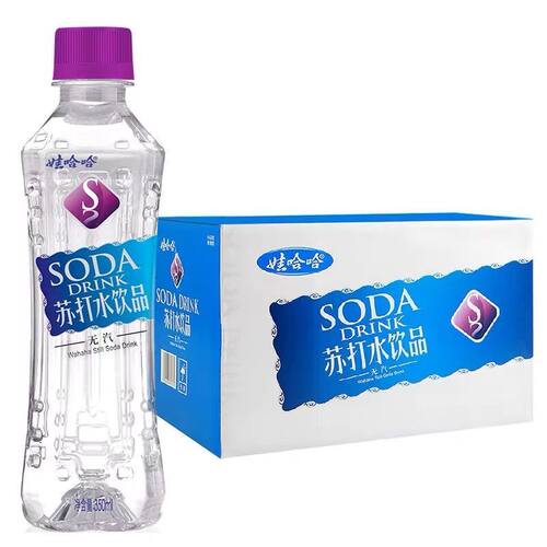 【品牌折扣】娃哈哈苏打水 350ml*6 蓝瓶/红瓶