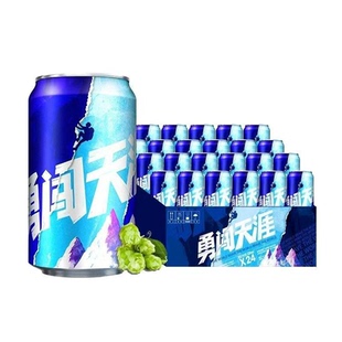 雪花啤酒勇闯天涯330ml*6罐原麦汁浓度8度拉罐清爽家庭聚会-CL