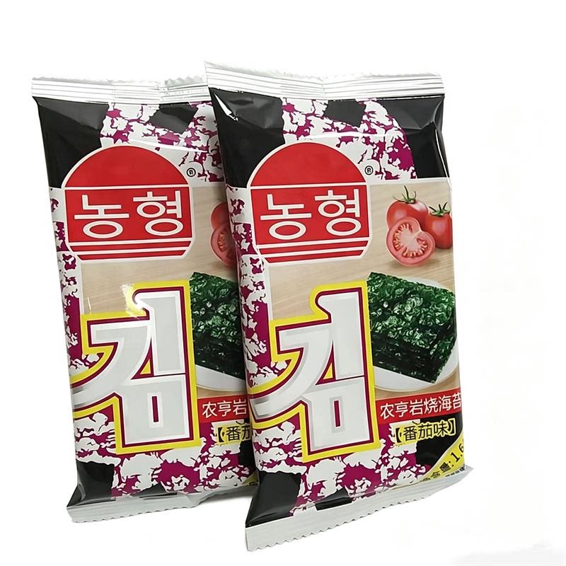 农亨岩烧海苔番茄味16g*2袋休闲零食饭团解馋临期清仓rx