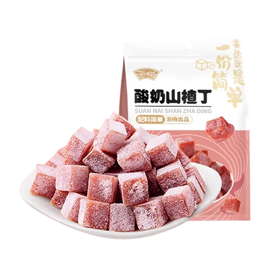 浙梅酸奶山楂丁502g果干