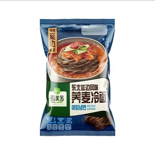 【品牌折扣】圃多美东北延边风味荞麦冷面 237g*2