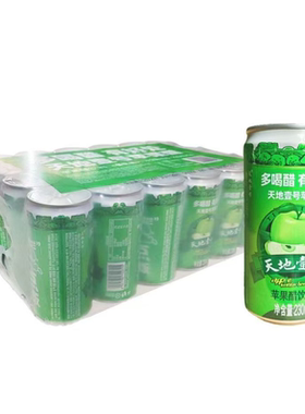天地壹号苹果醋饮料230ml*24罐浓缩苹果汁饮品酸爽解腻解辣-CL