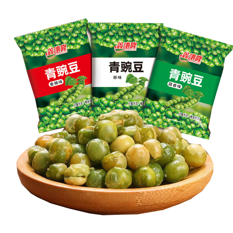 鑫沁隆青豆4g*15包随机口味休闲零食坚果炒货特产小吃豌豆粒ms