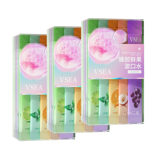 【品牌折扣】VSEA蜂胶水果漱口水混合口味多规格装