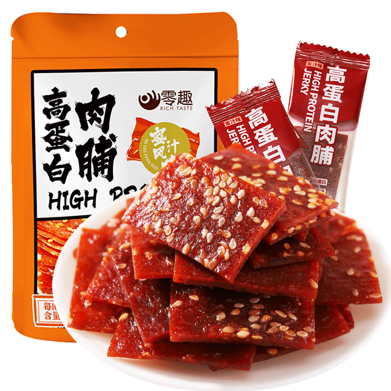 零趣高蛋白肉脯蜜汁风味零食