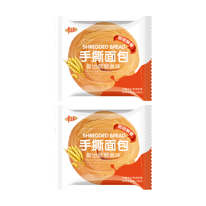 千丝手撕面包 单包约50g*2 原味