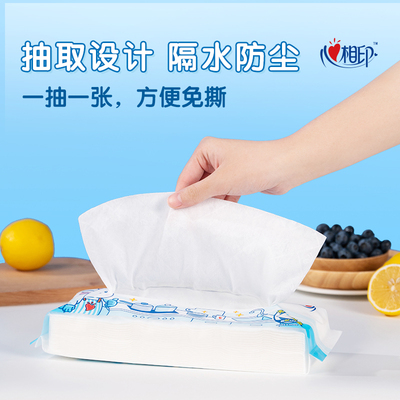 心相印干湿两用一次性抽取式懒人抹布 40抽*1包【dt】