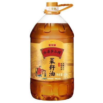 金龙鱼外婆菜籽油4L+400ml*2