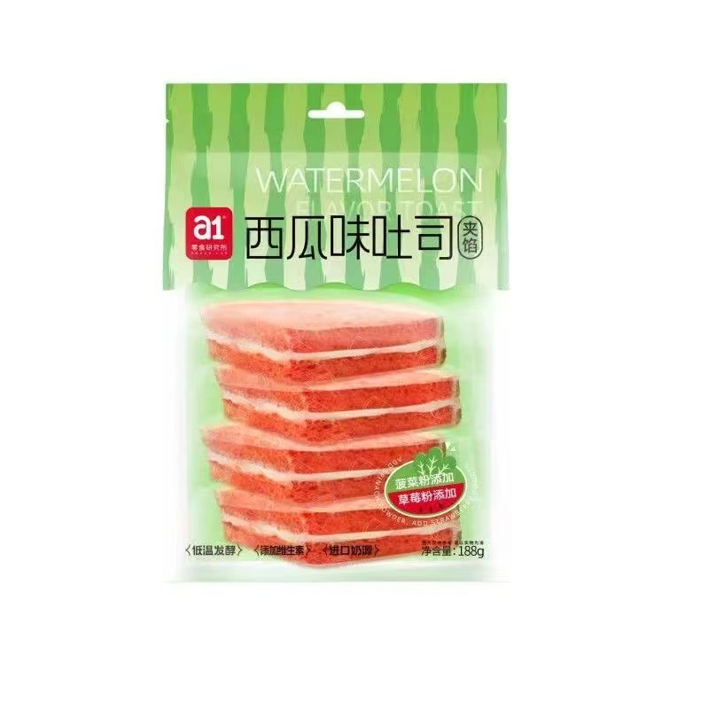 【品牌直降】a1夹馅西瓜味吐司188g*2