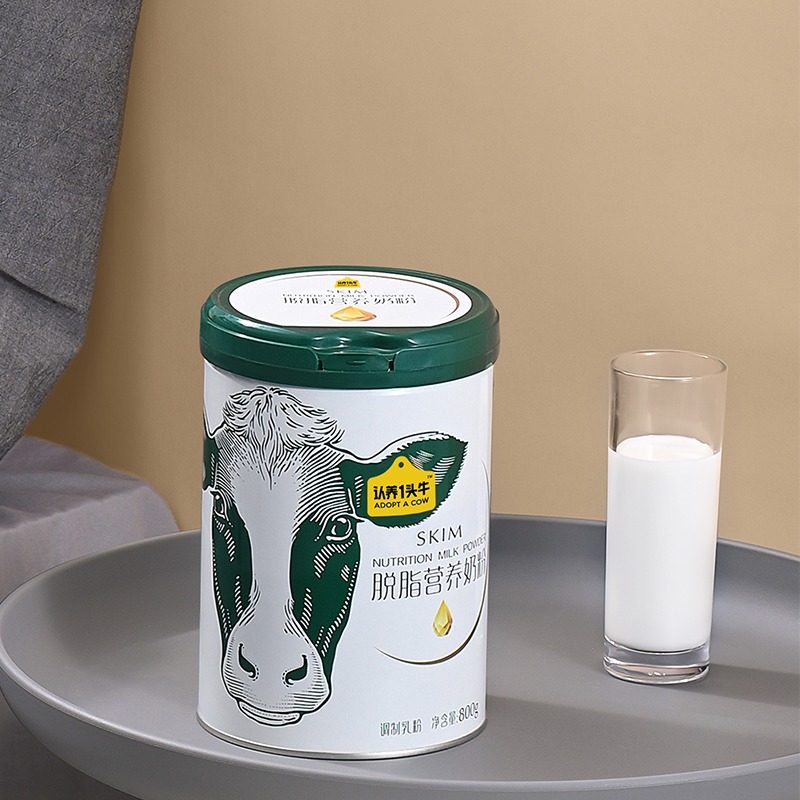 认养一头牛奶粉脱脂奶粉1罐800g【alty】