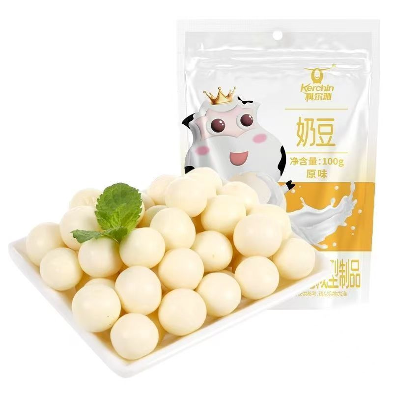 科尔沁奶豆/奶干 100g*3 原味图片