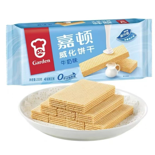 【清仓直播】嘉顿牛奶威化饼干200g*3多口味可选