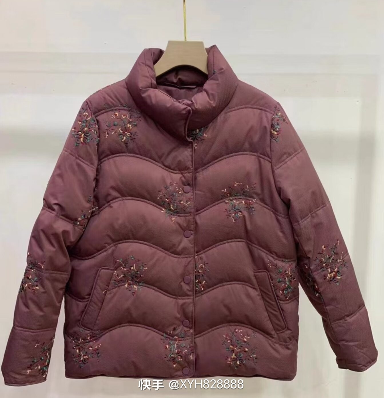 秋之歌中老年女装冬季羽绒棉服外套妈妈装新款羽绒服外套妈妈装