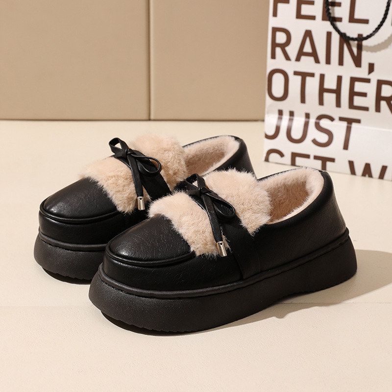 网红ins时尚百搭外穿棉拖鞋女