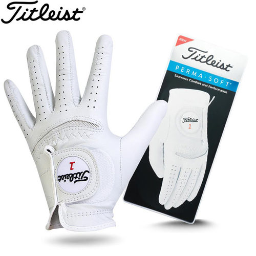 促销正品Titleist Permasoft高尔夫手套男小羊皮白色舒适柔软包邮
